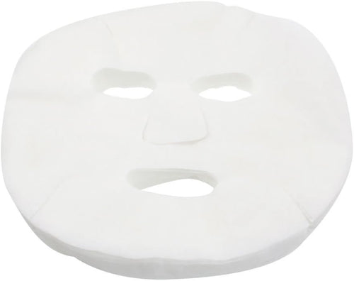 100 Pcs DIY White Color Natural Spa Skin Care Skin Fiber Paper Pre-cut Facial Paper Sheet Facial Mask