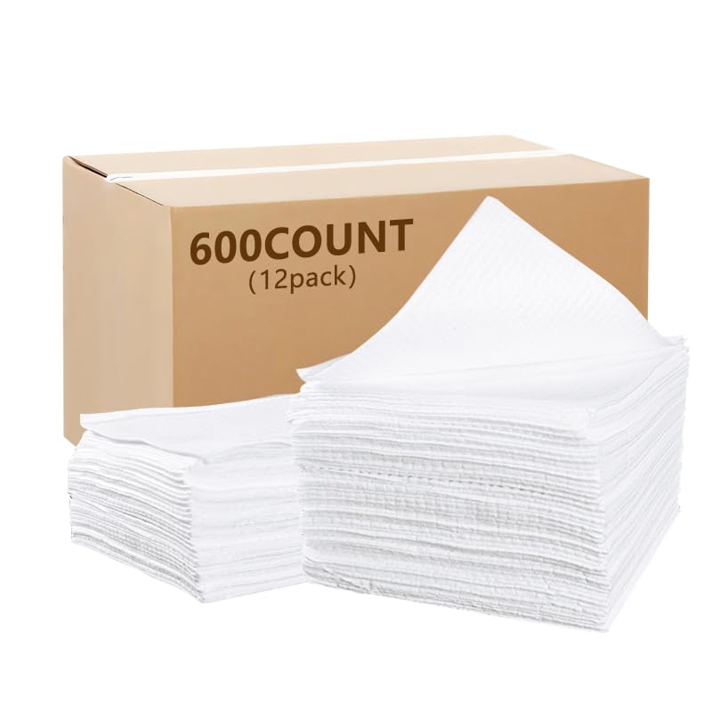 Disposable Face Towels 10"×12" Makeup Remover and Clean Soft and Thick Dry Wipes Facial Tissue XL Towelettes 100 Count