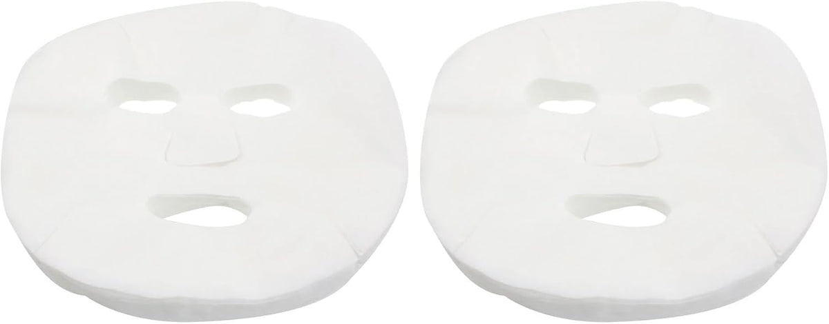 100 Pcs DIY White Color Natural Spa Skin Care Skin Fiber Paper Pre-cut Facial Paper Sheet Facial Mask