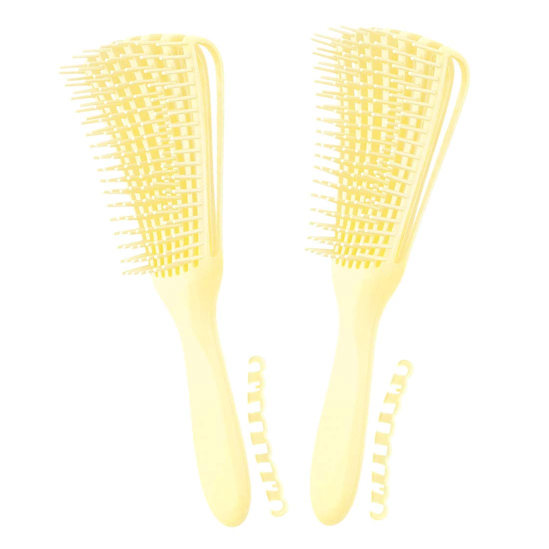 3 Pack Hair Detangler Brush for Afro America/African Textured 3a to 4c Kinky Wavy/Curly/Coily/Wet/Dry/Oil/Thick/Long Hair, Detangling Brush for Natural, Exfoliating Your Scalp for Beautiful