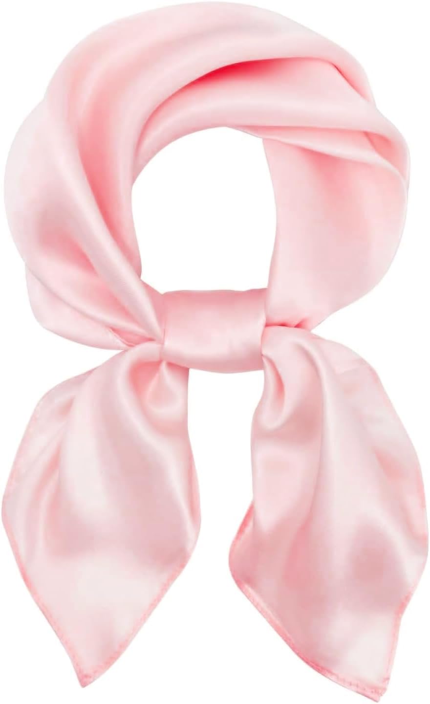 100% Mulberry Silk Scarf-Women's 21''/27''Square Silk Hair Head Scarf Neckerchief with Gift Packaged