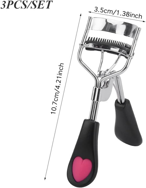 3pcs Eyelash Curler with Built in Comb, False Eyelashes Accessory, Professional Eyes Makeup Tools for Women Curled Eyelashes(Size:3 PCS)