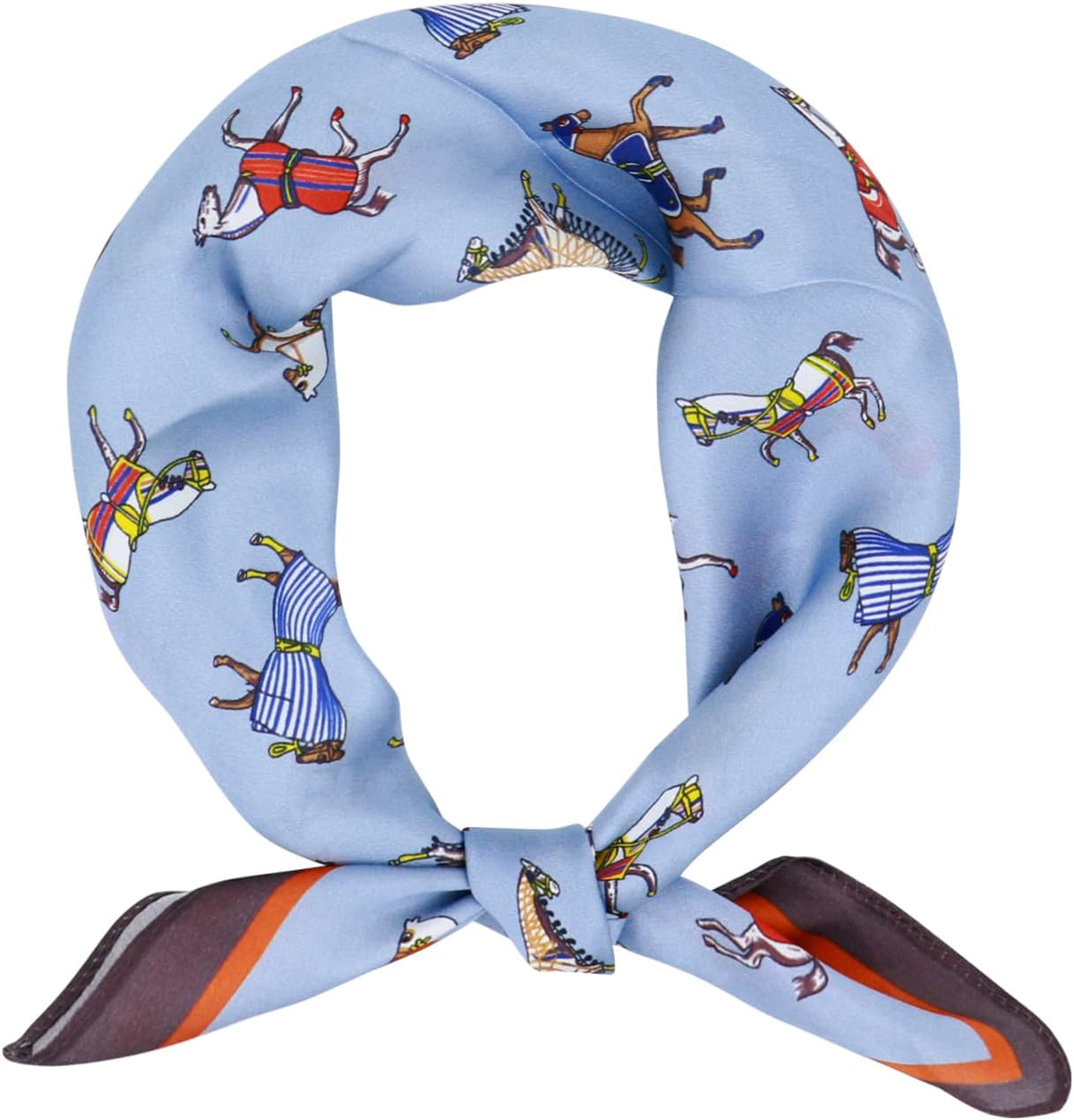 100% Mulberry Silk Scarf-Women's 21''/27''Square Silk Hair Head Scarf Neckerchief with Gift Packaged