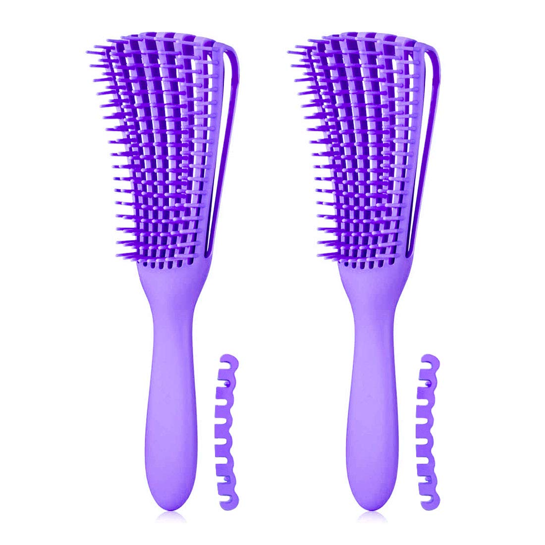 3 Pack Hair Detangler Brush for Afro America/African Textured 3a to 4c Kinky Wavy/Curly/Coily/Wet/Dry/Oil/Thick/Long Hair, Detangling Brush for Natural, Exfoliating Your Scalp for Beautiful