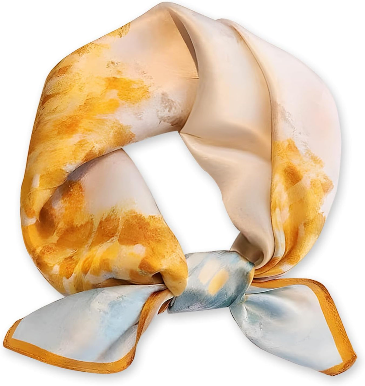 100% Mulberry Silk Scarf-Women's 21''/27''Square Silk Hair Head Scarf Neckerchief with Gift Packaged