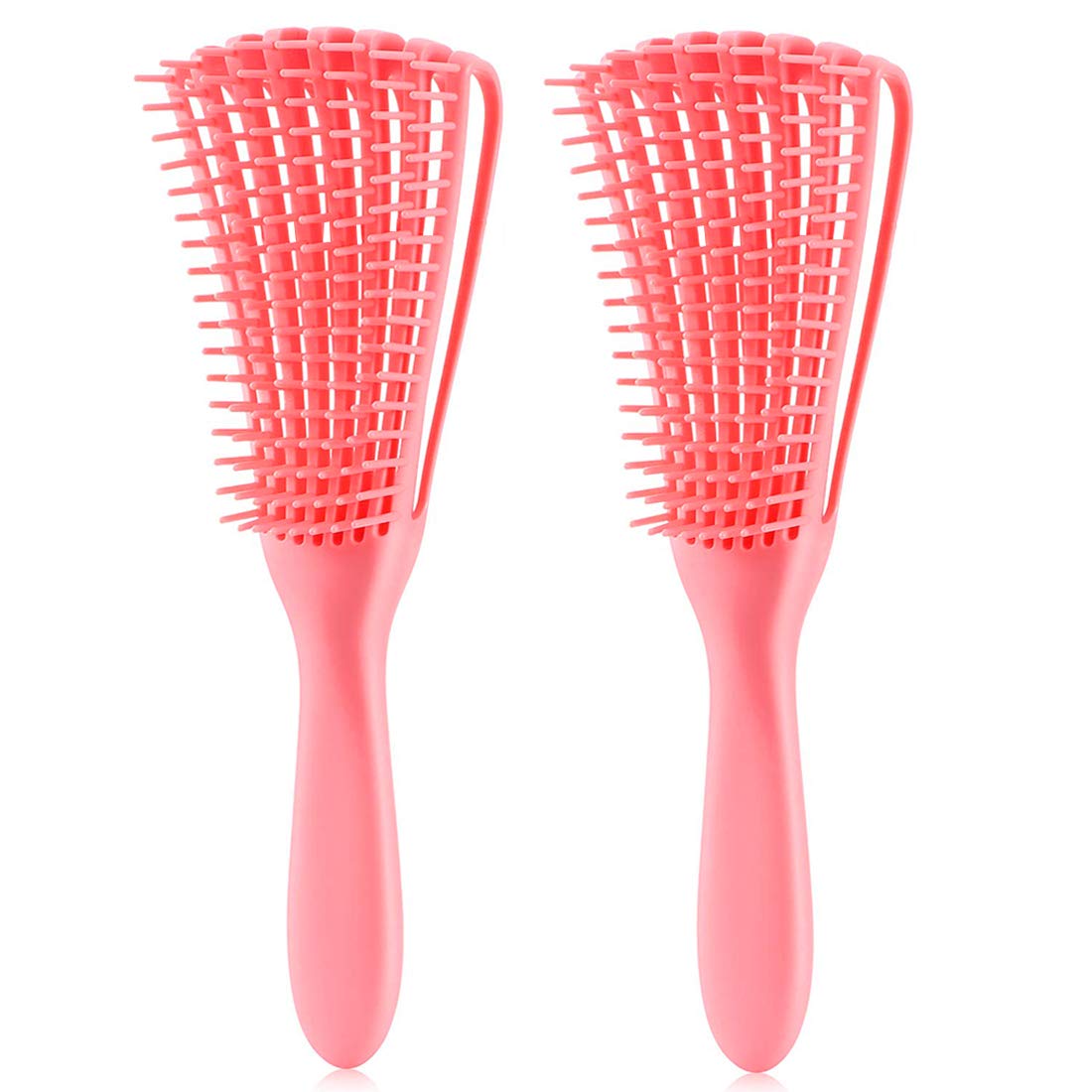 3 Pack Hair Detangler Brush for Afro America/African Textured 3a to 4c Kinky Wavy/Curly/Coily/Wet/Dry/Oil/Thick/Long Hair, Detangling Brush for Natural, Exfoliating Your Scalp for Beautiful