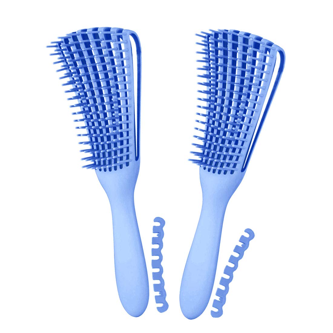 3 Pack Hair Detangler Brush for Afro America/African Textured 3a to 4c Kinky Wavy/Curly/Coily/Wet/Dry/Oil/Thick/Long Hair, Detangling Brush for Natural, Exfoliating Your Scalp for Beautiful