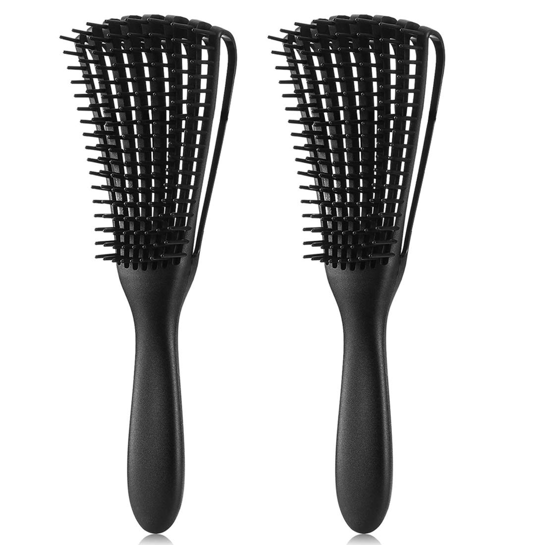 3 Pack Hair Detangler Brush for Afro America/African Textured 3a to 4c Kinky Wavy/Curly/Coily/Wet/Dry/Oil/Thick/Long Hair, Detangling Brush for Natural, Exfoliating Your Scalp for Beautiful
