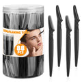 100 Pcs Eyebrow and Face Razors for Women and Men, Multi-Color Facial Shavers with Protective Covers, Safe for Beginners