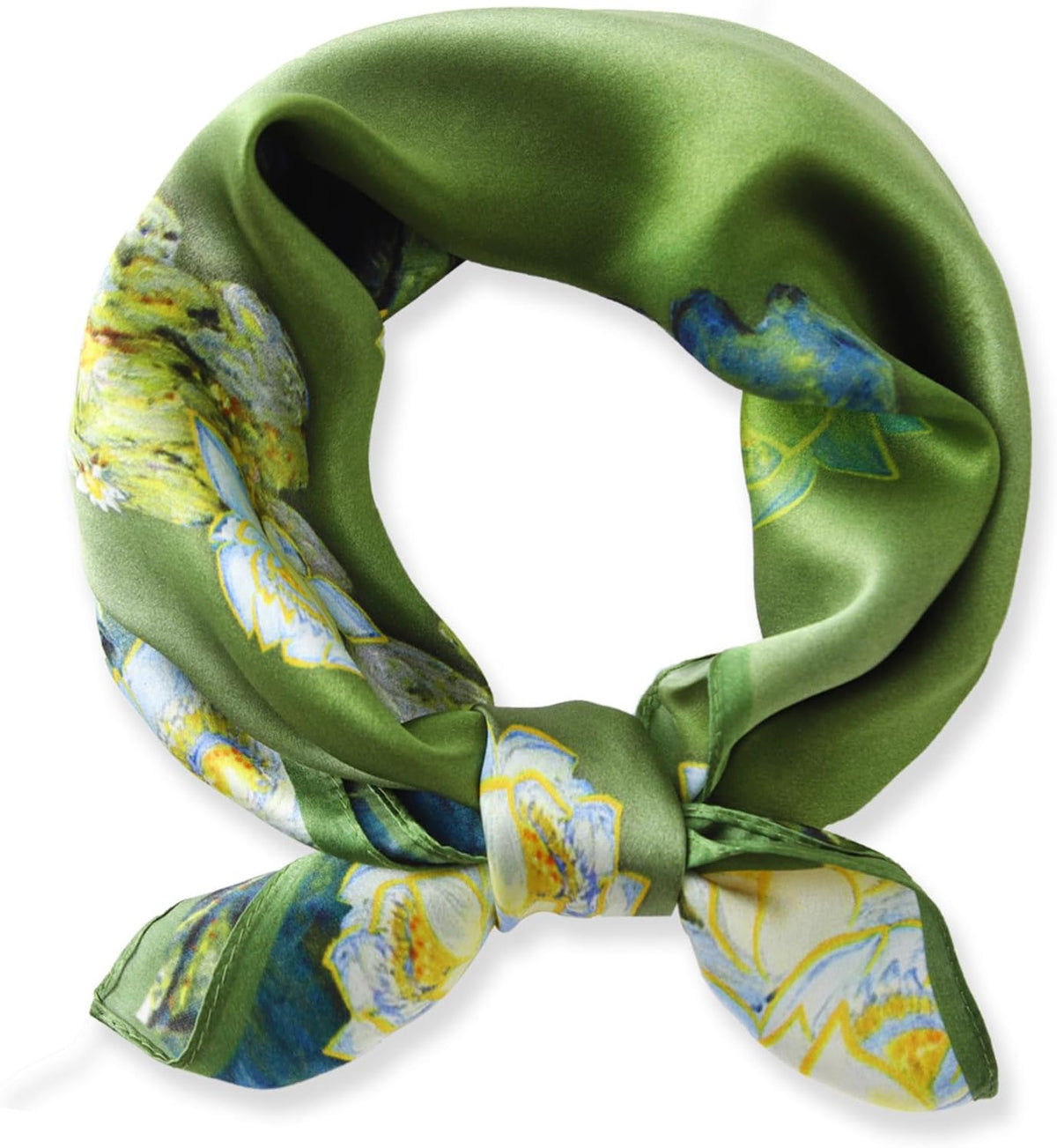 100% Mulberry Silk Scarf-Women's 21''/27''Square Silk Hair Head Scarf Neckerchief with Gift Packaged