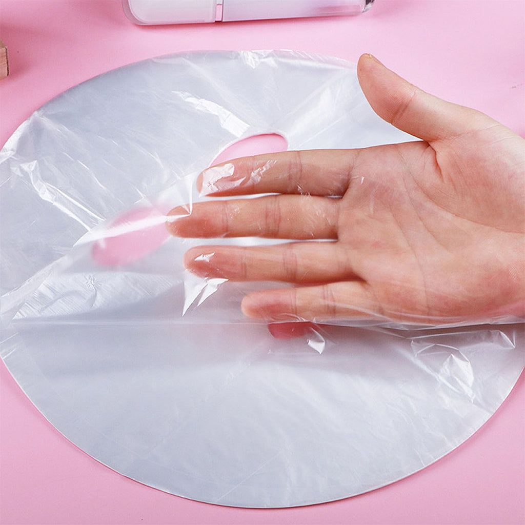 400-Pack Disposable Face Mask Sheets DIY Transparent Plastic Facial Wrap for Enhanced Skincare & At-Home Spa Skincare Preservative DIY Clear Spa Facial Sheet Mask Thin Plastic Wrap Moisture Retention
