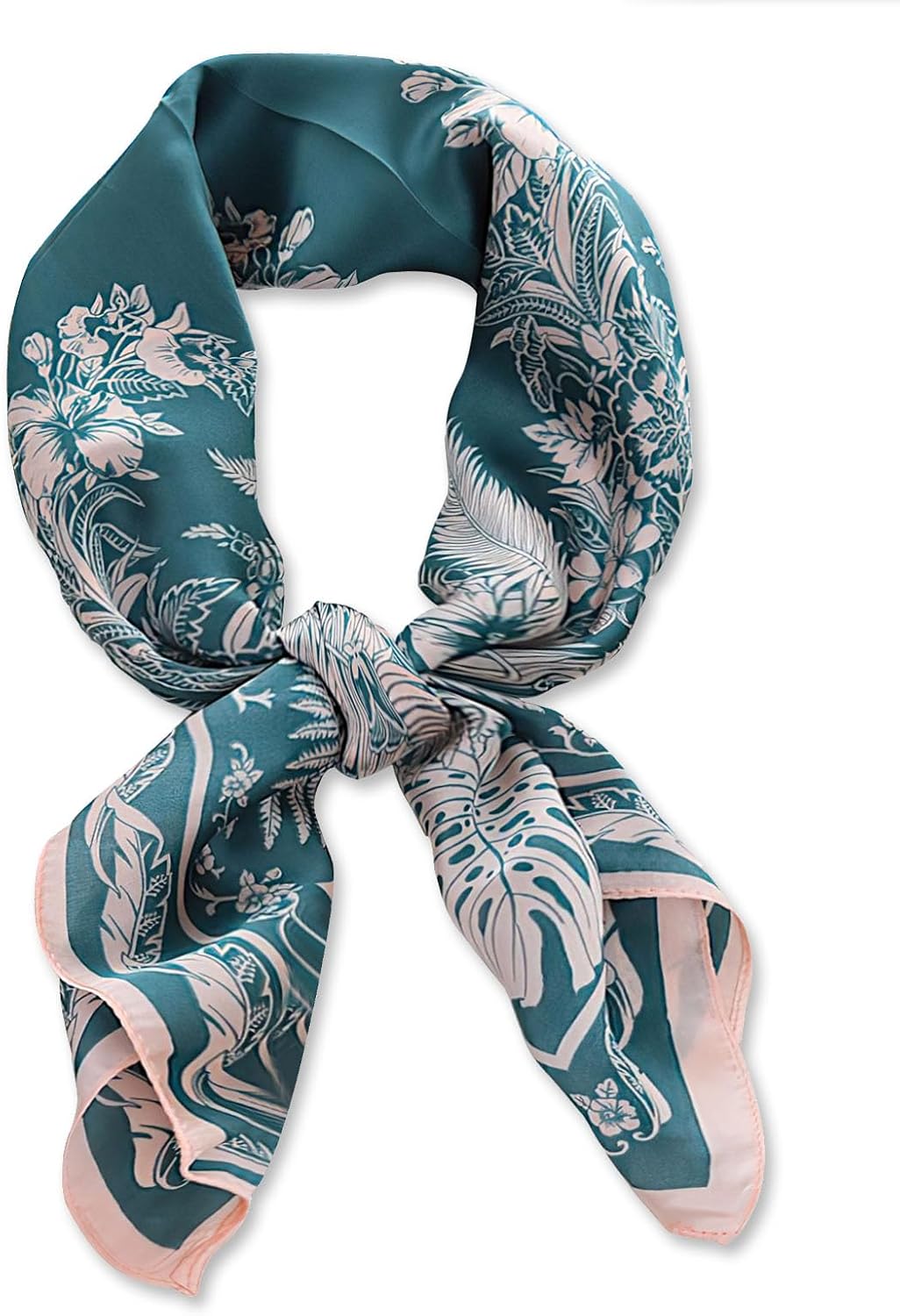100% Mulberry Silk Scarf-Women's 21''/27''Square Silk Hair Head Scarf Neckerchief with Gift Packaged