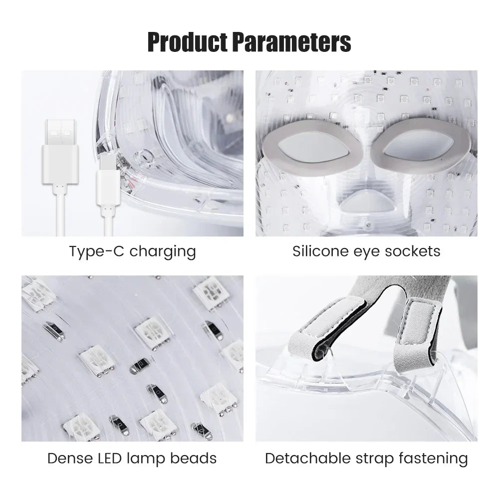 Rechargeable Facial LED Mask