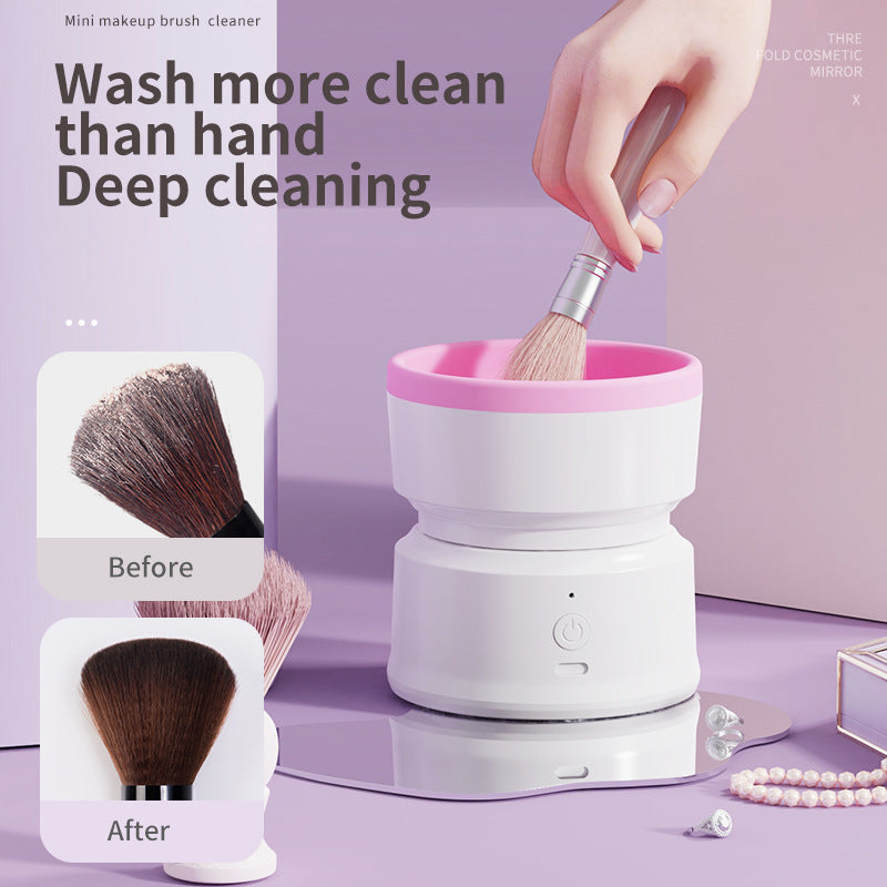 Automatic MakeUp Brush Cleaner